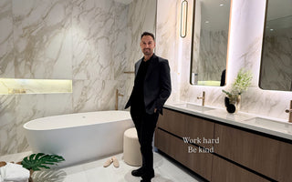 Victor Salazar in a bright modern home, spring housing market and homeownership opportunities