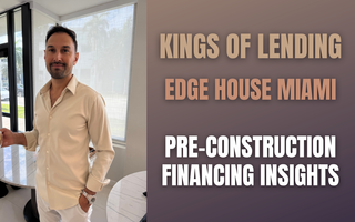 Kings of Lending attending the Edge House Miami event discussing pre-construction financing planning